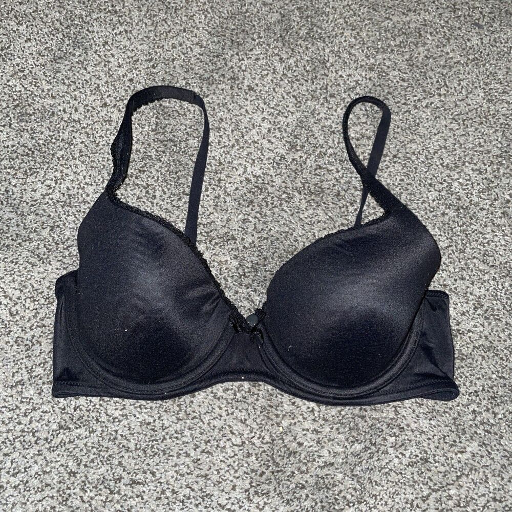 Victorias Secret Black Lined Demi 34C